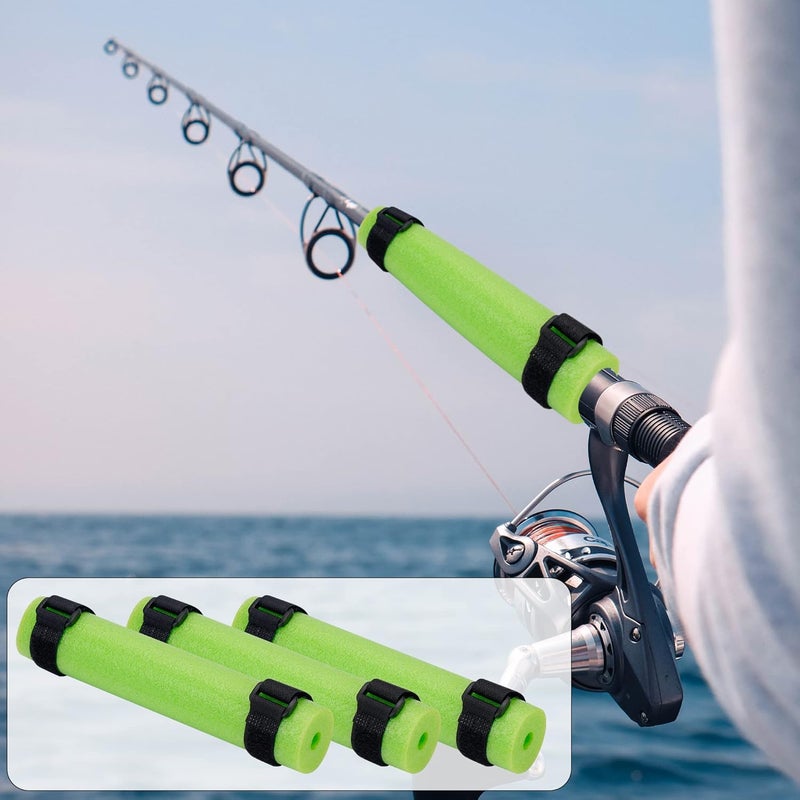 Shitailu Fishing Rod Float, Floating Rod Butt Cushion, Fishing Float Tube Accessories, Kayak Fishing Rod Floater for Prevent the Narrow Rod Goes Overboard(Include Fastening Straps - Image 4